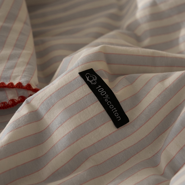 91家纺网 家纺一手货源 找家纺 暖阳 2026新款无印风色织全棉贝壳绣棉花夏被夏凉被空调被 贝壳海盐紫