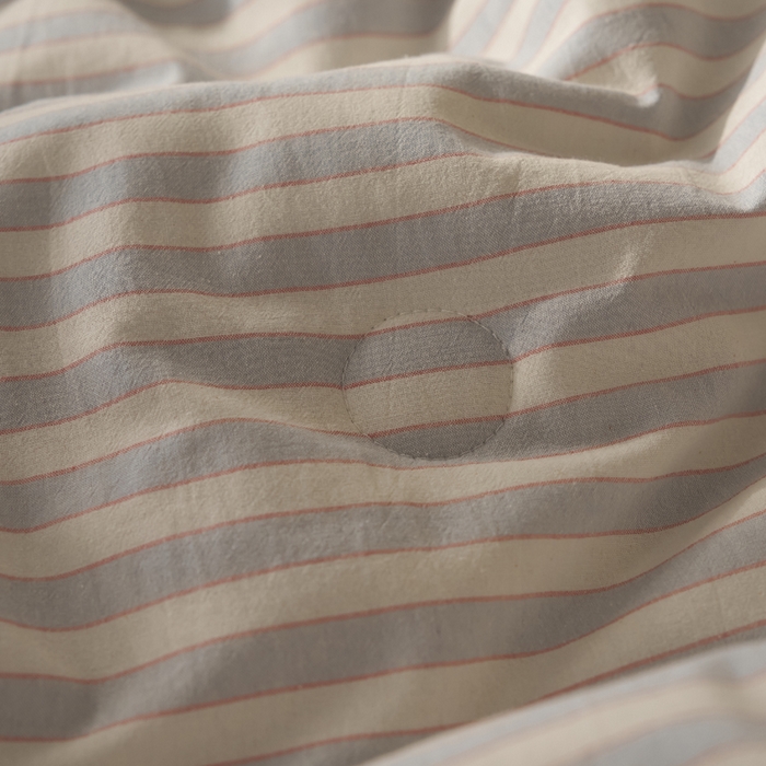 91家纺网 家纺一手货源 找家纺 暖阳 2026新款无印风色织全棉贝壳绣棉花夏被夏凉被空调被 贝壳海盐紫