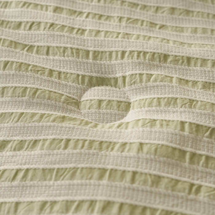 91家纺网 家纺一手货源 找家纺 暖阳 2026新款全棉色织提花良品系列棉花夏被夏凉被空调被 良品-条纹绿