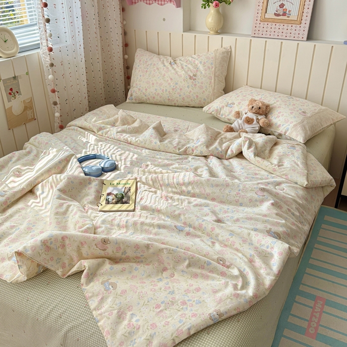 91家纺网 家纺一手货源 找家纺 （总）暖阳 2026新款全棉花边款棉花夏被夏凉被空调被