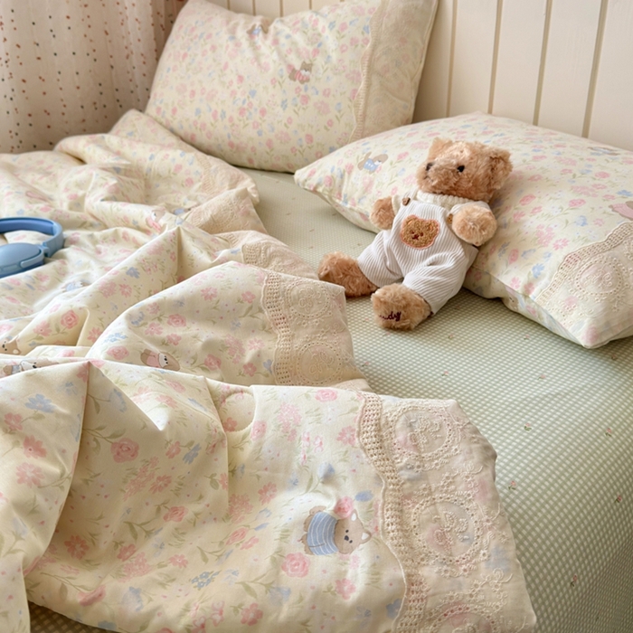 91家纺网 家纺一手货源 找家纺 暖阳 2026新款全棉花边款棉花夏被夏凉被空调被 花边狗狗