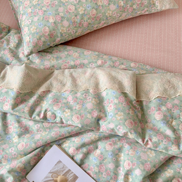 91家纺网 家纺一手货源 找家纺 暖阳 2026新款全棉花边款棉花夏被夏凉被空调被 花边梦境