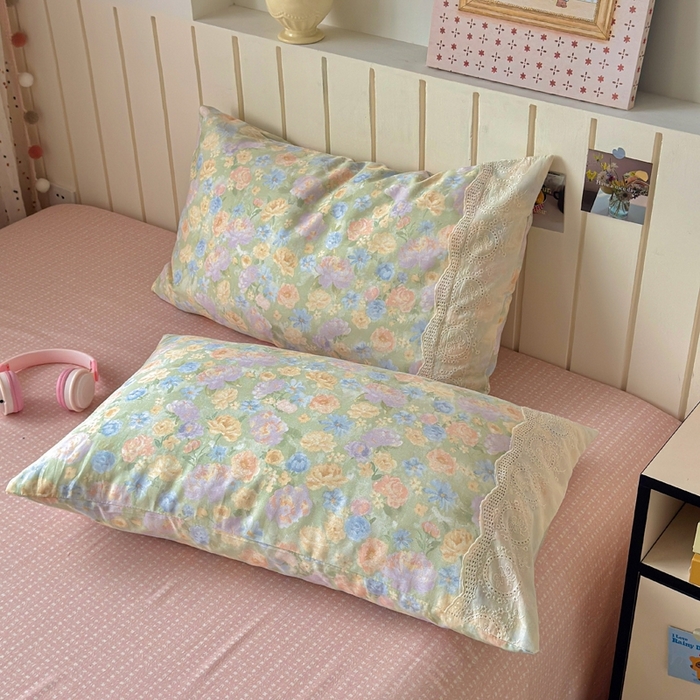 91家纺网 家纺一手货源 找家纺 暖阳 2026新款全棉花边款棉花夏被夏凉被空调被 花边绿意