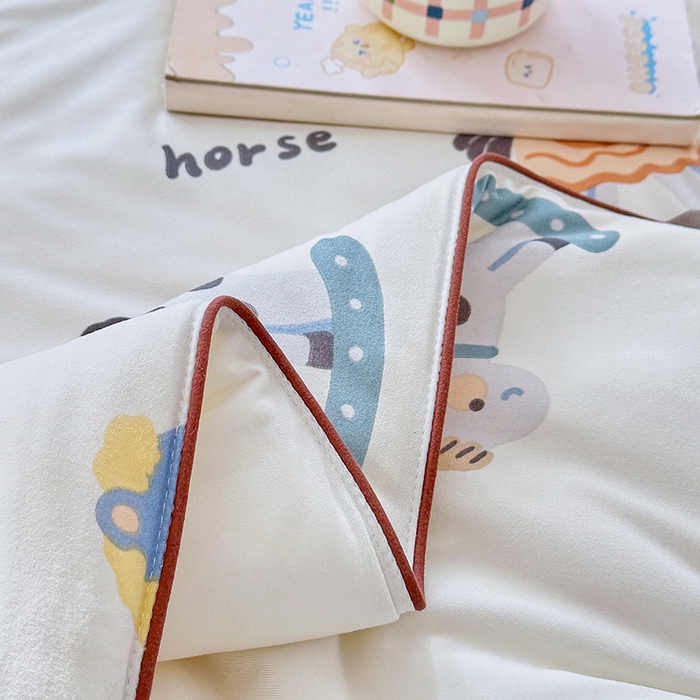 91家纺网 家纺一手货源 找家纺 丫丫家纺 2026新款A类针织棉嘟嘟被夏被春秋被空调被儿童学生被子被芯 马鲨拉帝