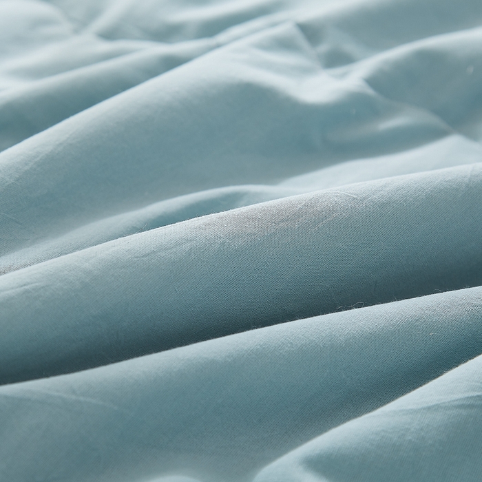 91家纺网 家纺一手货源 找家纺 暖阳 2026新款全棉纯色+拼色棉花夏被夏凉被空调被 豆绿