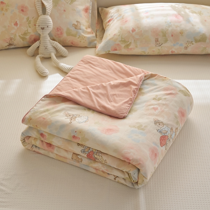 91家纺网 家纺一手货源 找家纺 （总）暖阳 2026新款A全棉B凉感丝夏被夏凉被空调被