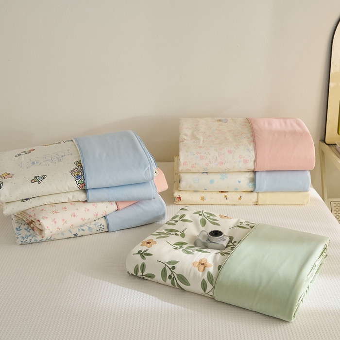 91家纺网 家纺一手货源 找家纺 （总）暖阳 2026新款A全棉B凉感丝夏被夏凉被空调被