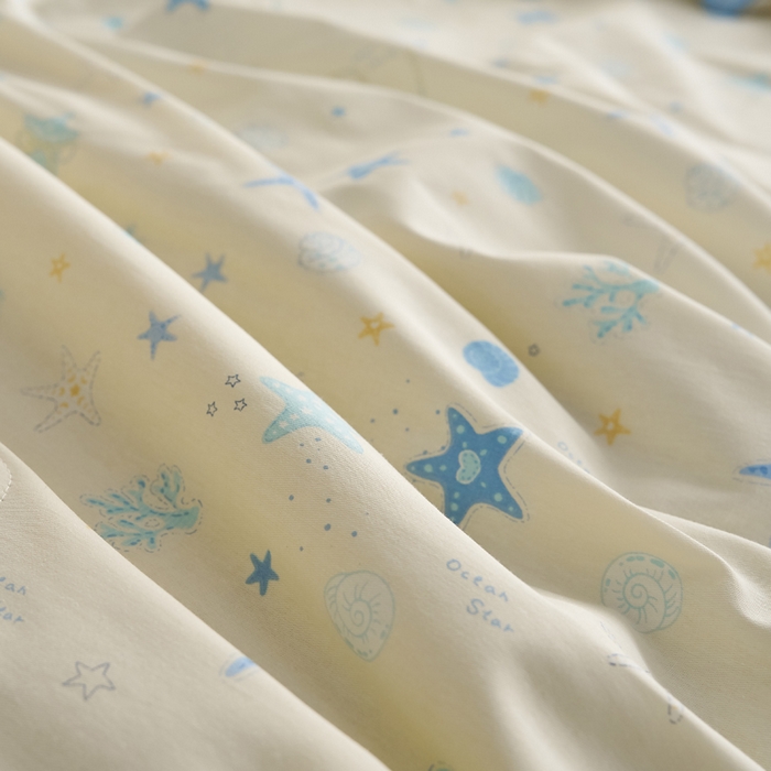 91家纺网 家纺一手货源 找家纺 暖阳 2026新款A全棉B凉感丝夏被夏凉被空调被 小冰皮-海底世界