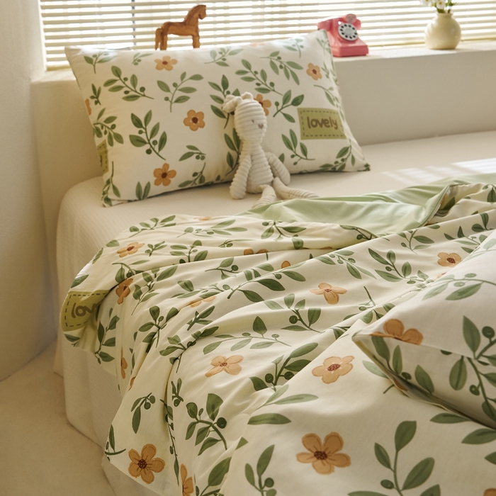 91家纺网 家纺一手货源 找家纺 暖阳 2026新款A全棉B凉感丝夏被夏凉被空调被 小冰皮-薄荷