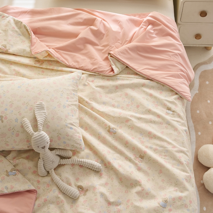 91家纺网 家纺一手货源 找家纺 暖阳 2026新款A全棉B凉感丝夏被夏凉被空调被 小冰皮-花园狗狗