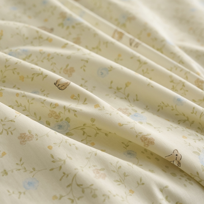 91家纺网 家纺一手货源 找家纺 暖阳 2026新款A全棉B凉感丝夏被夏凉被空调被 小冰皮-花丛小鹿