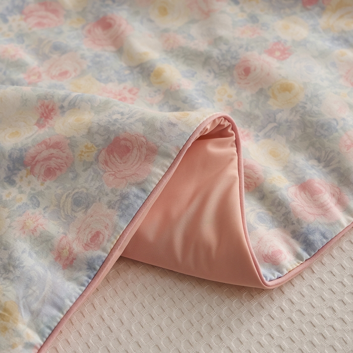 91家纺网 家纺一手货源 找家纺 暖阳 2026新款A全棉B凉感丝夏被夏凉被空调被 小冰皮-花色烂漫