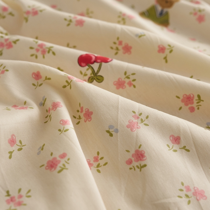 91家纺网 家纺一手货源 找家纺 暖阳 2026新款A全棉B凉感丝夏被夏凉被空调被 小冰皮-可爱小熊