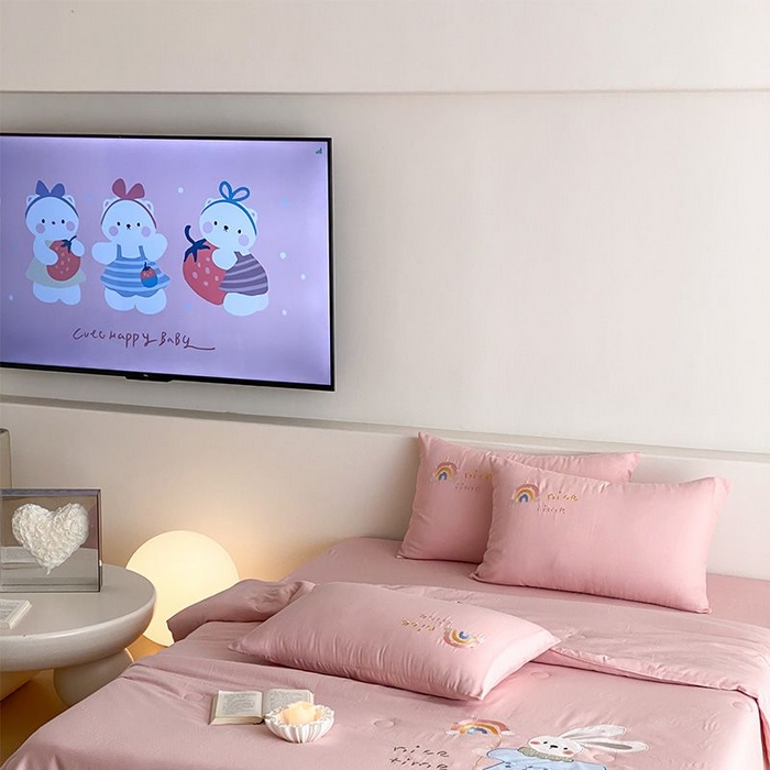 91家纺网 家纺一手货源 找家纺 （总）鸣升家纺 2026新款全棉夏被双层纱贴布绣100%棉花夏被四件套