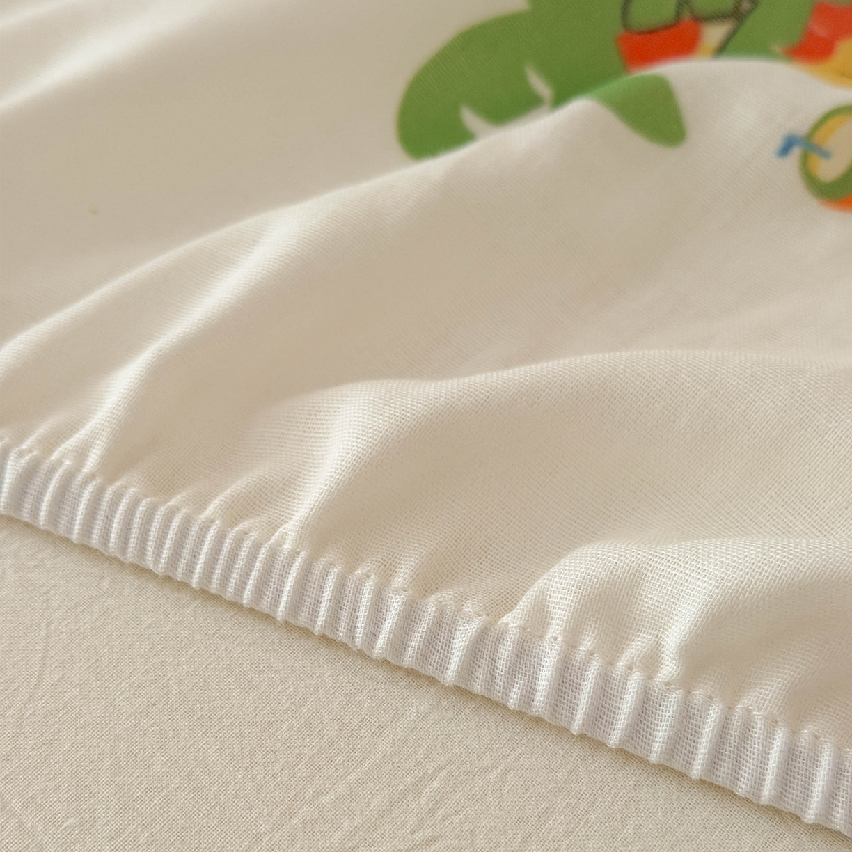 91家纺网 家纺一手货源 找家纺 嗨生活 2026新款儿童婴儿床床笠全棉纯棉双层纱床笠席梦思套拼床床笠套 太空奇遇