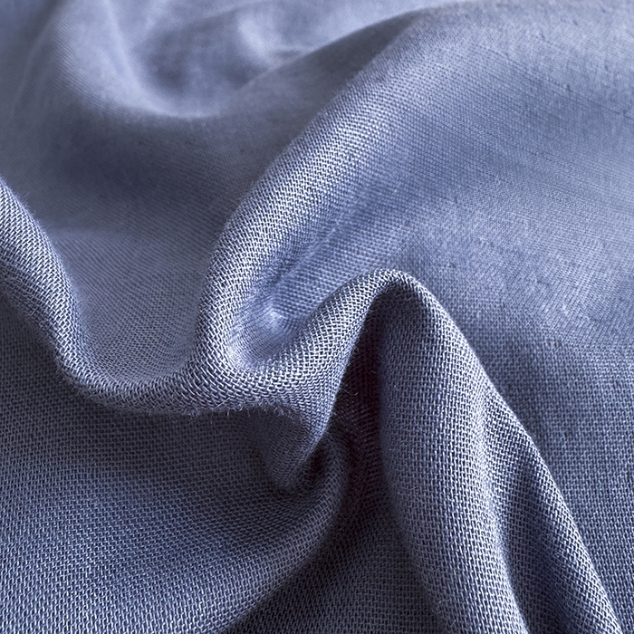 91家纺网 家纺一手货源 找家纺 爱思佳 2026新款全棉双层纱混搭格子系列四件套 蓝-慕斯