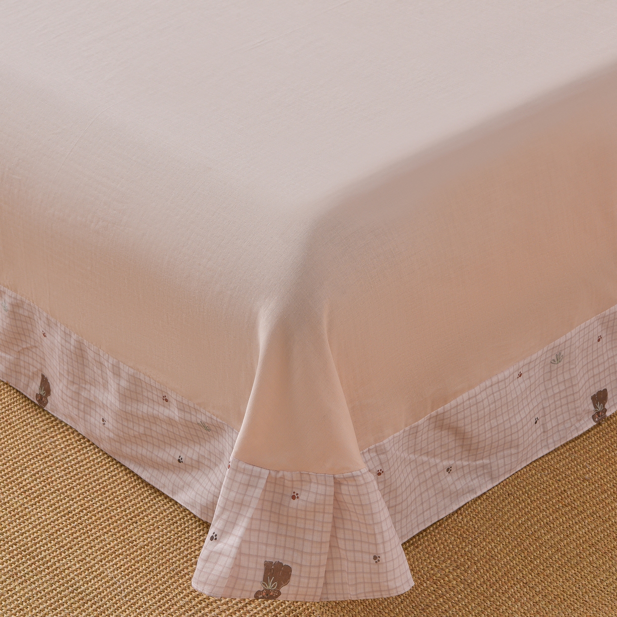 91家纺网 家纺一手货源 找家纺 （总）金昱纺 2026新款全棉纯棉双层纱印花四件套