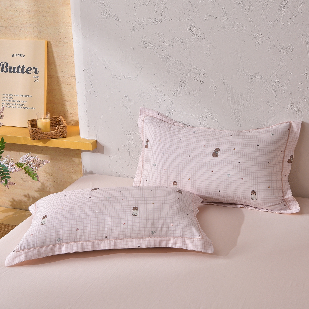 91家纺网 家纺一手货源 找家纺 （总）金昱纺 2026新款全棉纯棉双层纱印花四件套