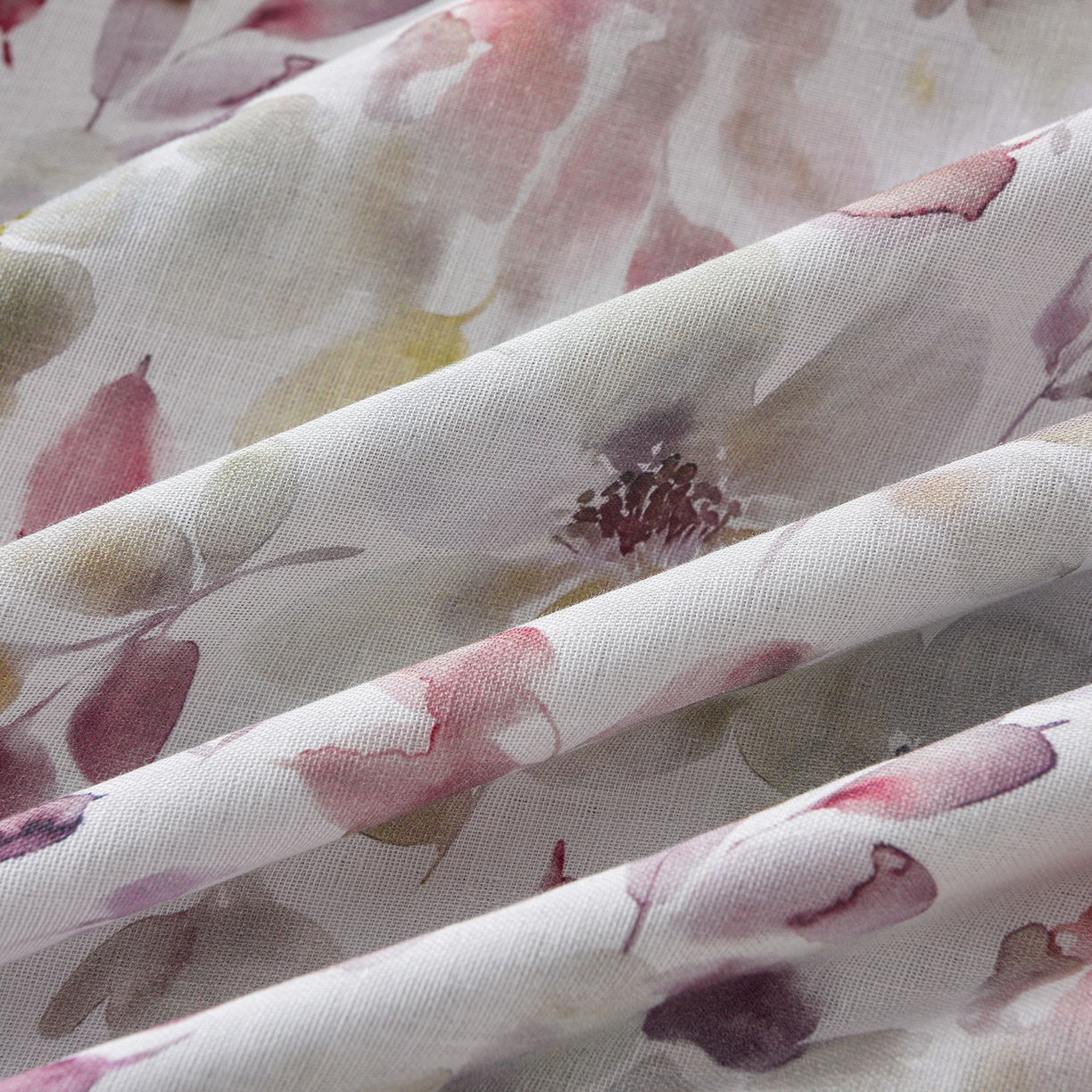 91家纺网 家纺一手货源 找家纺 金昱纺 2026新款全棉纯棉双层纱印花四件套 花酿-豆沙