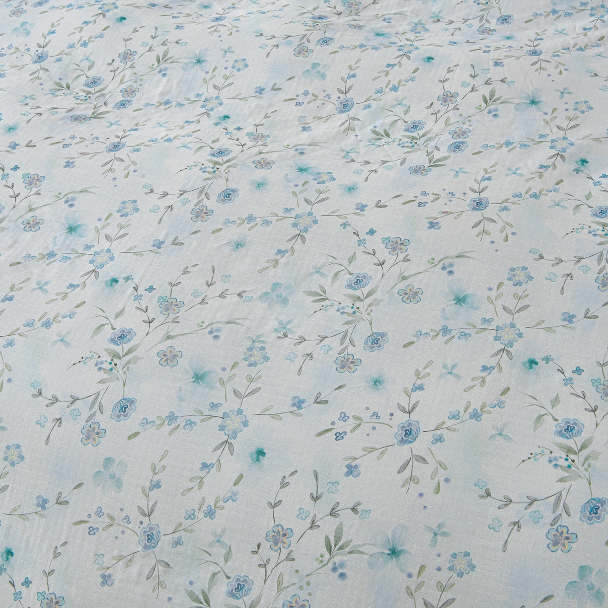 91家纺网 家纺一手货源 找家纺 金昱纺 2026新款全棉纯棉双层纱印花四件套 莲礼枝-兰