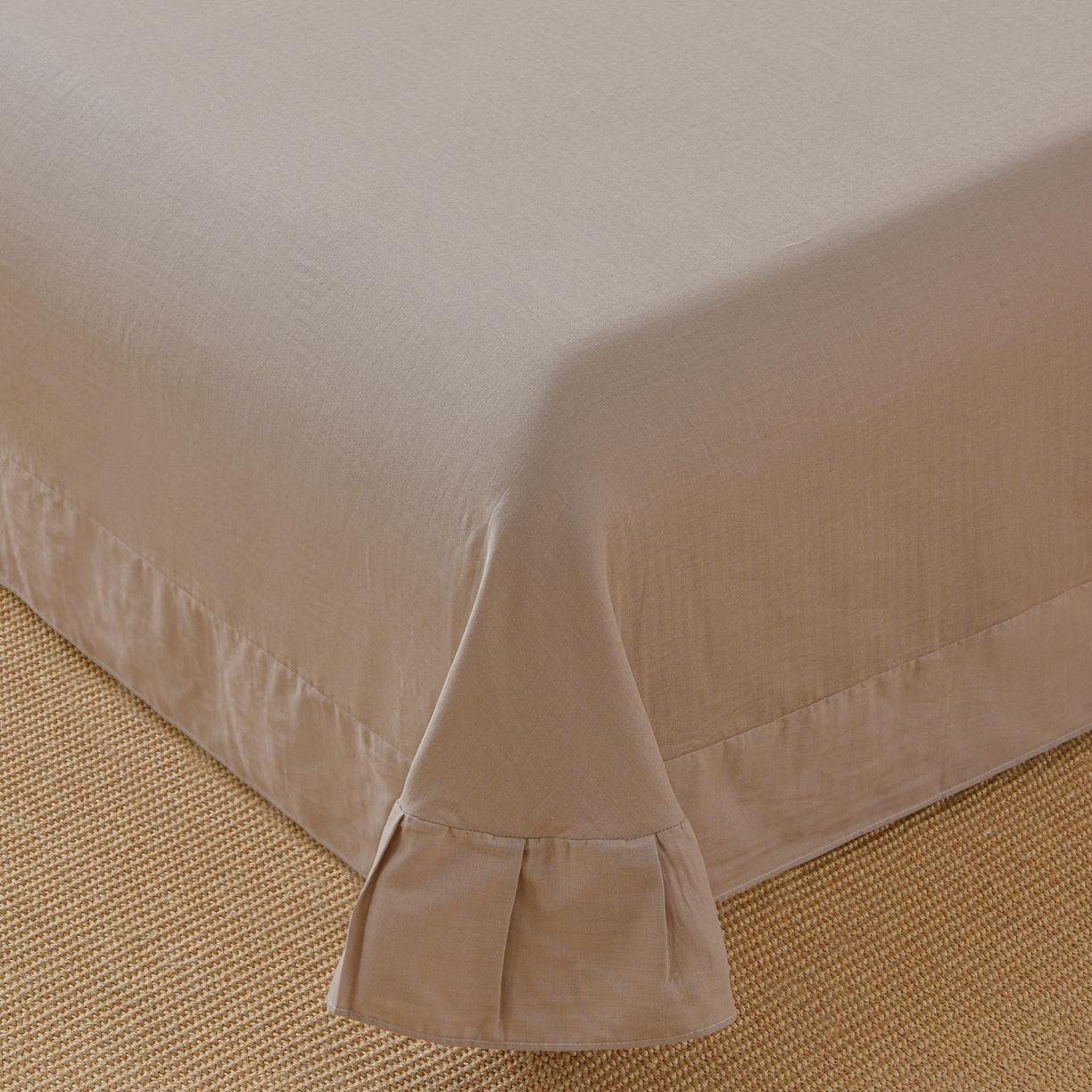 91家纺网 家纺一手货源 找家纺 金昱纺 2026新款全棉纯棉双层纱印花四件套 南瓜马车-咖