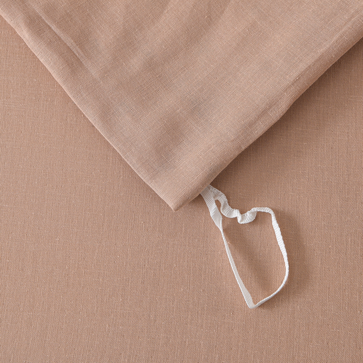 91家纺网 家纺一手货源 找家纺 金昱纺 2026新款全棉纯棉双层纱印花四件套 甜心结-咖