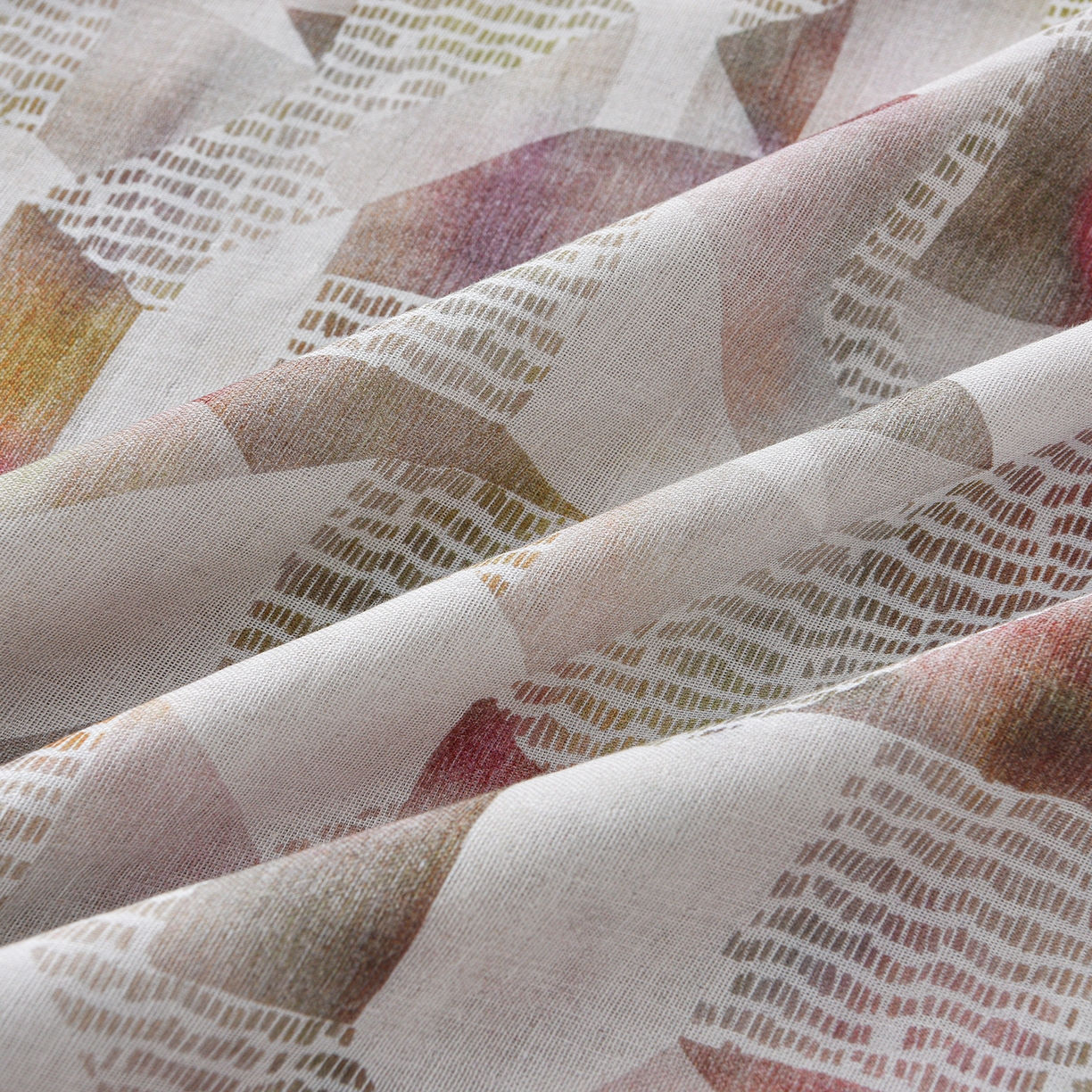 91家纺网 家纺一手货源 找家纺 金昱纺 2026新款全棉纯棉双层纱印花四件套 维亚-咖