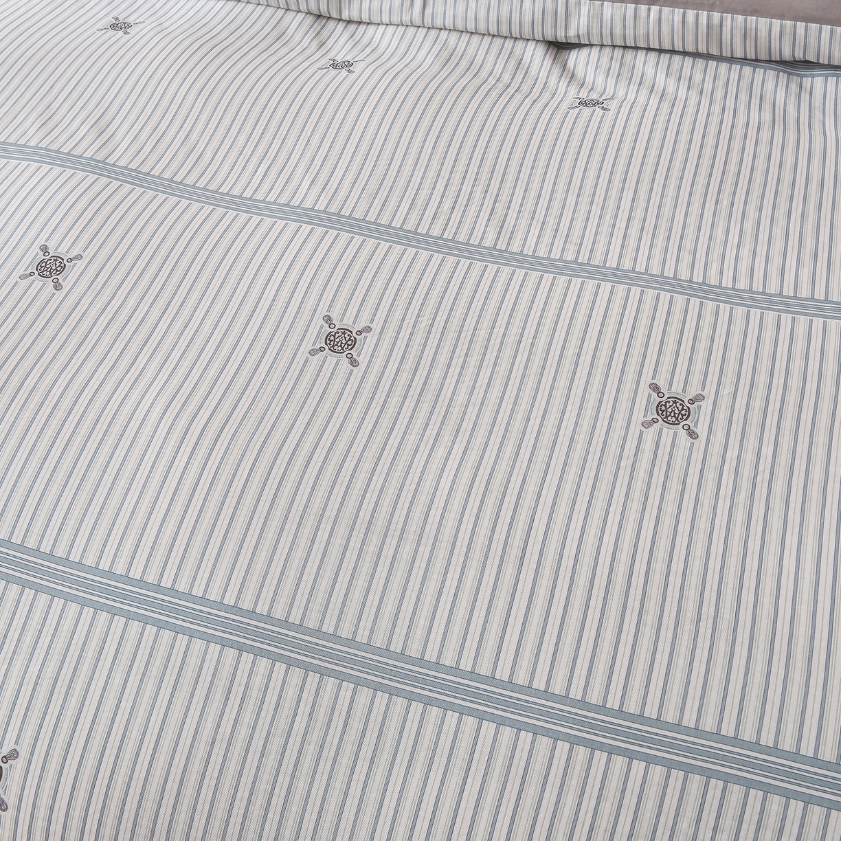 91家纺网 家纺一手货源 找家纺 金昱纺 2026新款全棉纯棉双层纱印花四件套 泽西岛-兰