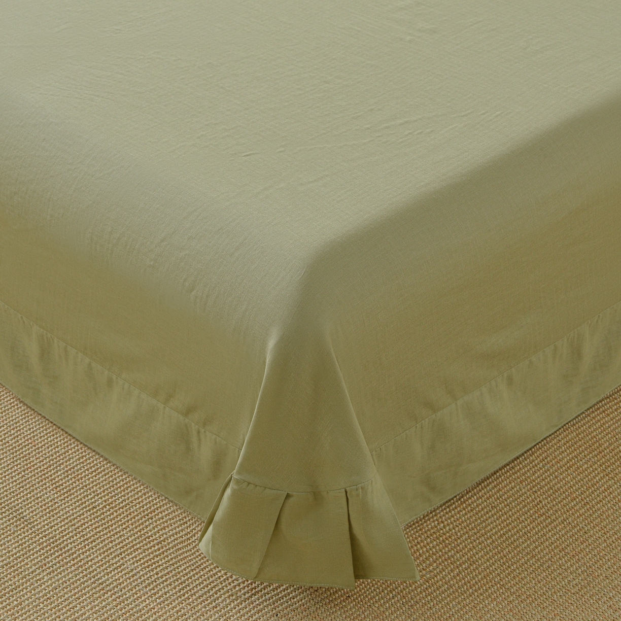 91家纺网 家纺一手货源 找家纺 金昱纺 2026新款全棉纯棉双层纱印花四件套 中世纪-绿