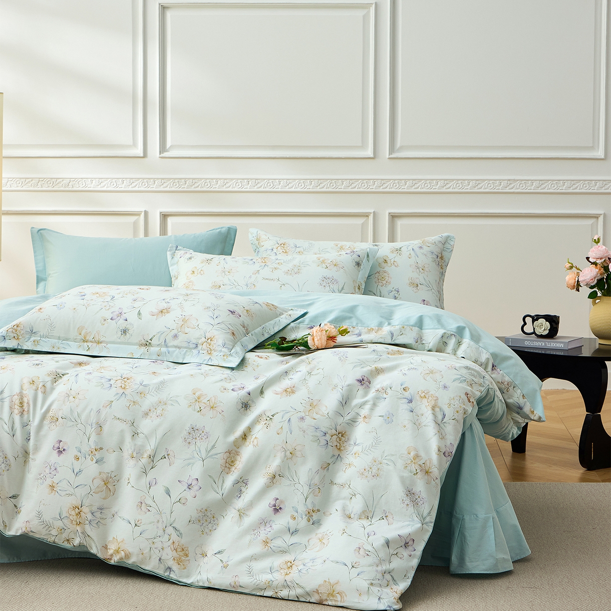 91家纺网 家纺一手货源 找家纺 （总）元元家居（元元被业） 2026新款全棉13372套件及单品【印花款】-三件套