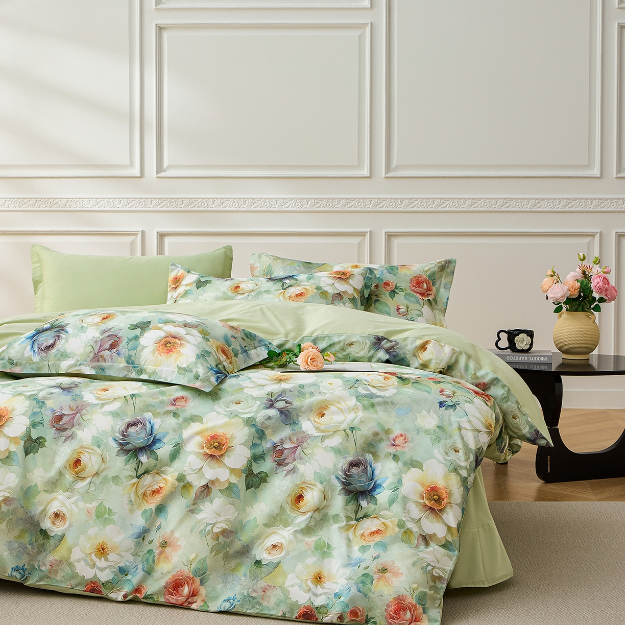 91家纺网 家纺一手货源 找家纺 （总）元元家居（元元被业） 2026新款全棉13372套件及单品【印花款】-三件套