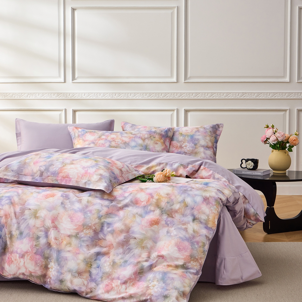 元元家居（元元被业） 2026新款全棉13372套件及单品【印花款】-三件套 春风