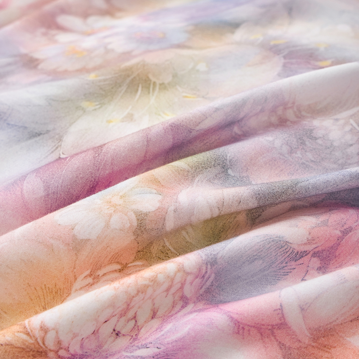 91家纺网 家纺一手货源 找家纺 元元家居（元元被业） 2026新款全棉13372套件及单品【印花款】-三件套 春风