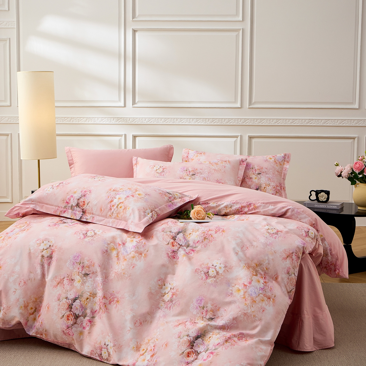 元元家居（元元被业） 2026新款全棉13372套件及单品【印花款】-三件套 芳菲