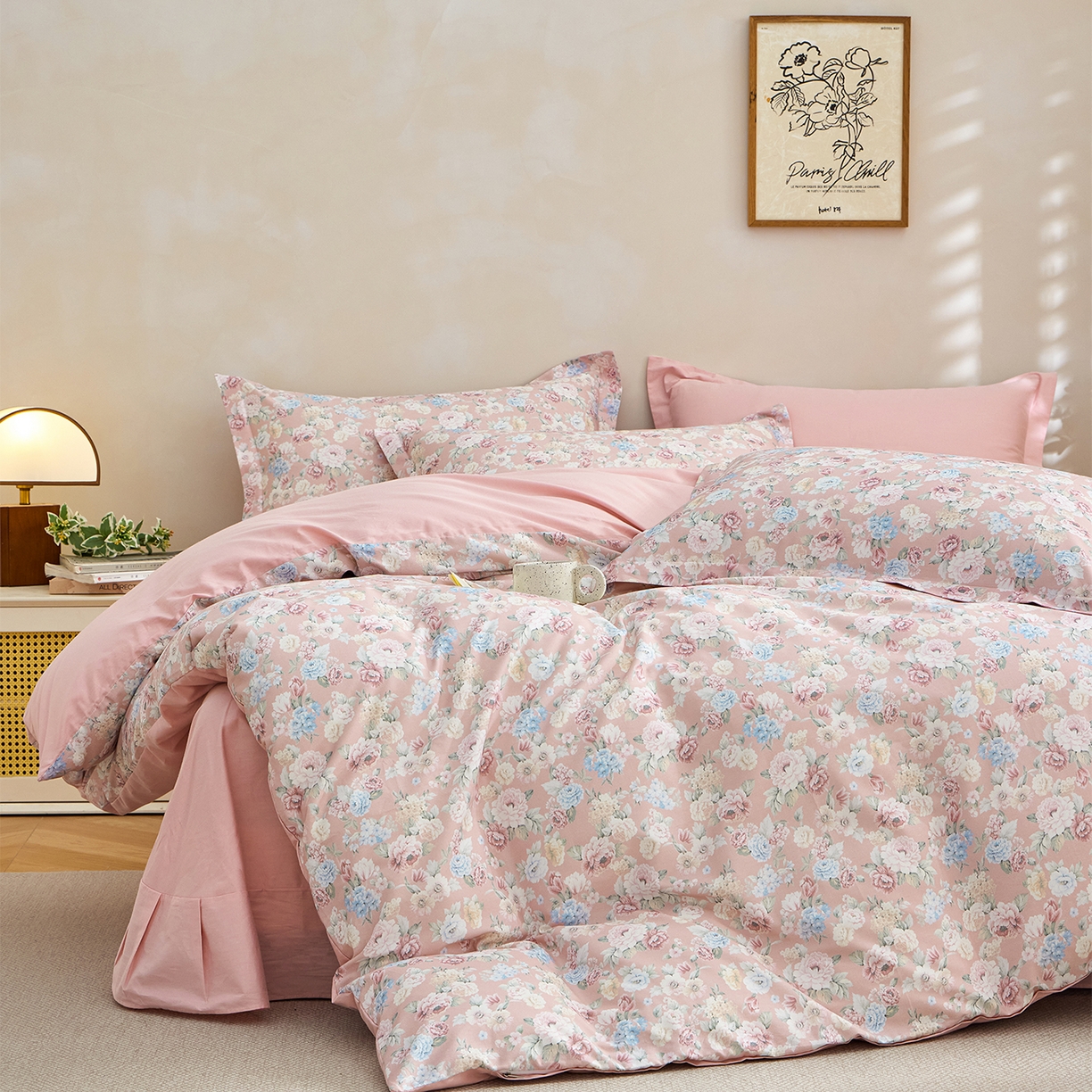 元元家居（元元被业） 2026新款全棉13372套件及单品【印花款】-三件套 朔奇