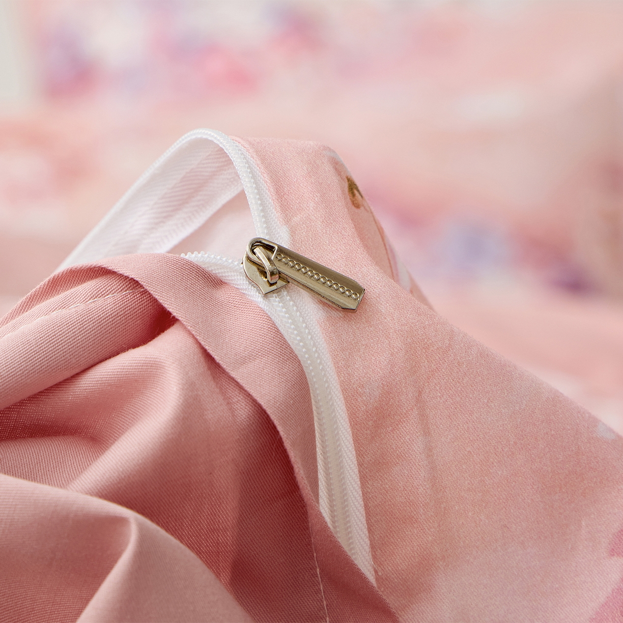 91家纺网 家纺一手货源 找家纺 元元家居（元元被业） 2026新款全棉13372套件及单品【印花款】-三件套 月棠