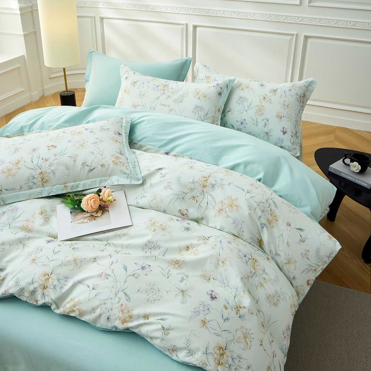 91家纺网 家纺一手货源 找家纺 （总）元元家居（元元被业） 2026新款全棉13372套件及单品【印花款】-四件套