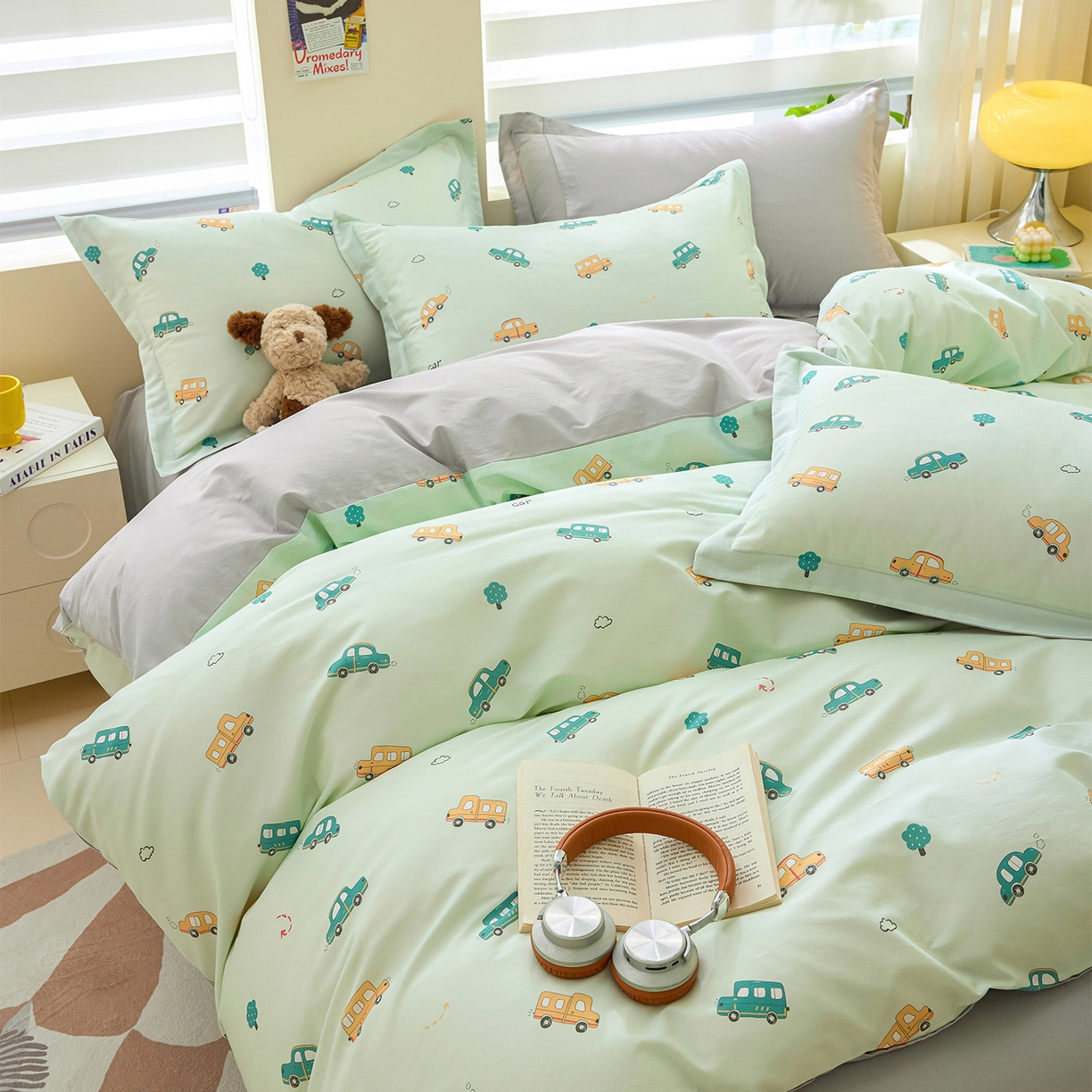 91家纺网 家纺一手货源 找家纺 （总）元元家居（元元被业） 2026新款全棉13372套件及单品【印花款】-四件套