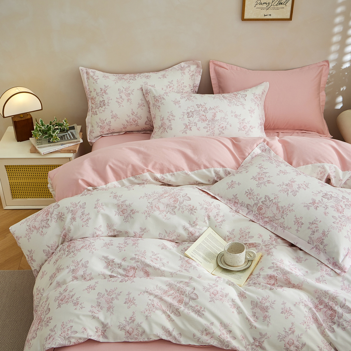 91家纺网 家纺一手货源 找家纺 （总）元元家居（元元被业） 2026新款全棉13372套件及单品【印花款】-四件套