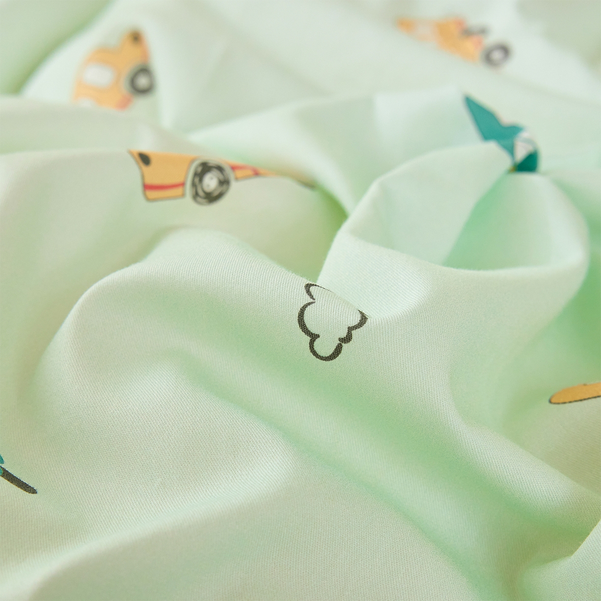 91家纺网 家纺一手货源 找家纺 元元家居（元元被业） 2026新款全棉13372套件及单品【印花款】-四件套 嘟嘟城