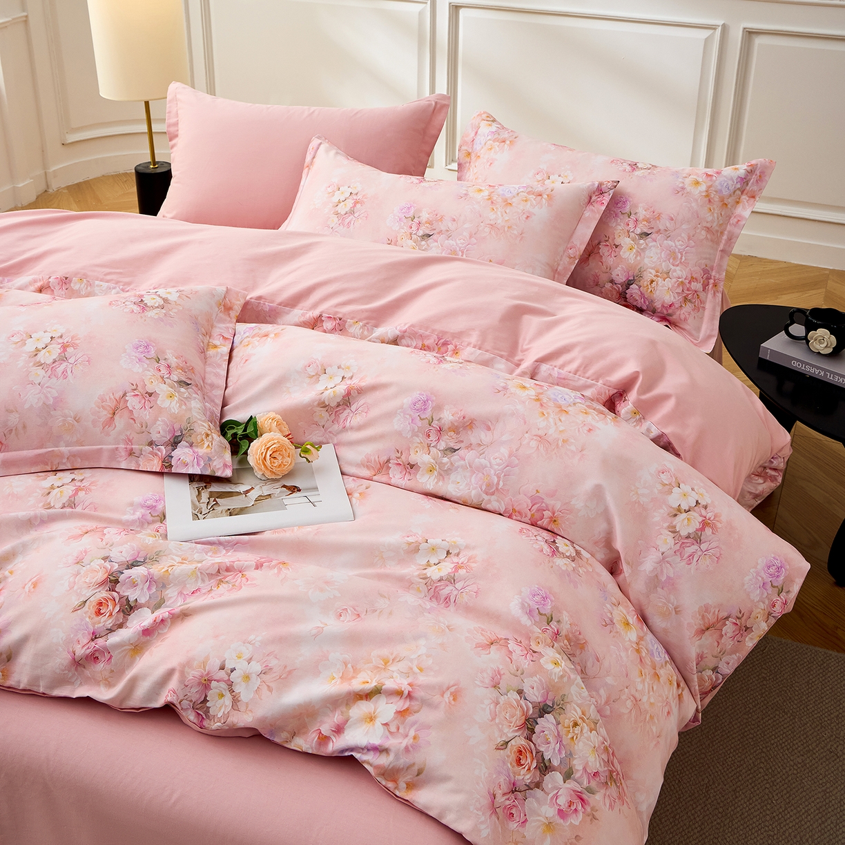 元元家居（元元被业） 2026新款全棉13372套件及单品【印花款】-四件套 芳菲