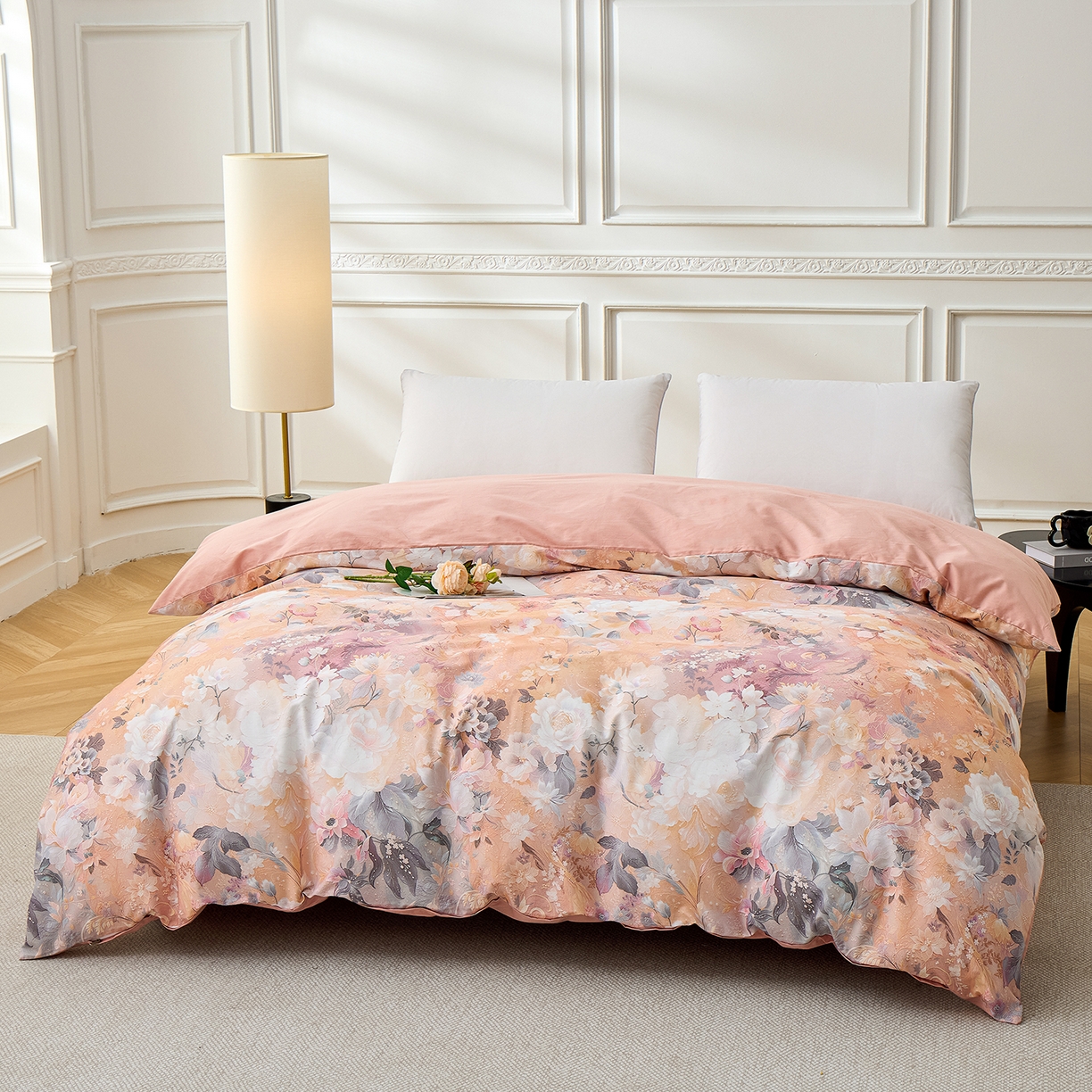 91家纺网 家纺一手货源 找家纺 元元家居（元元被业） 2026新款全棉13372套件及单品【印花款】-四件套 惊艳