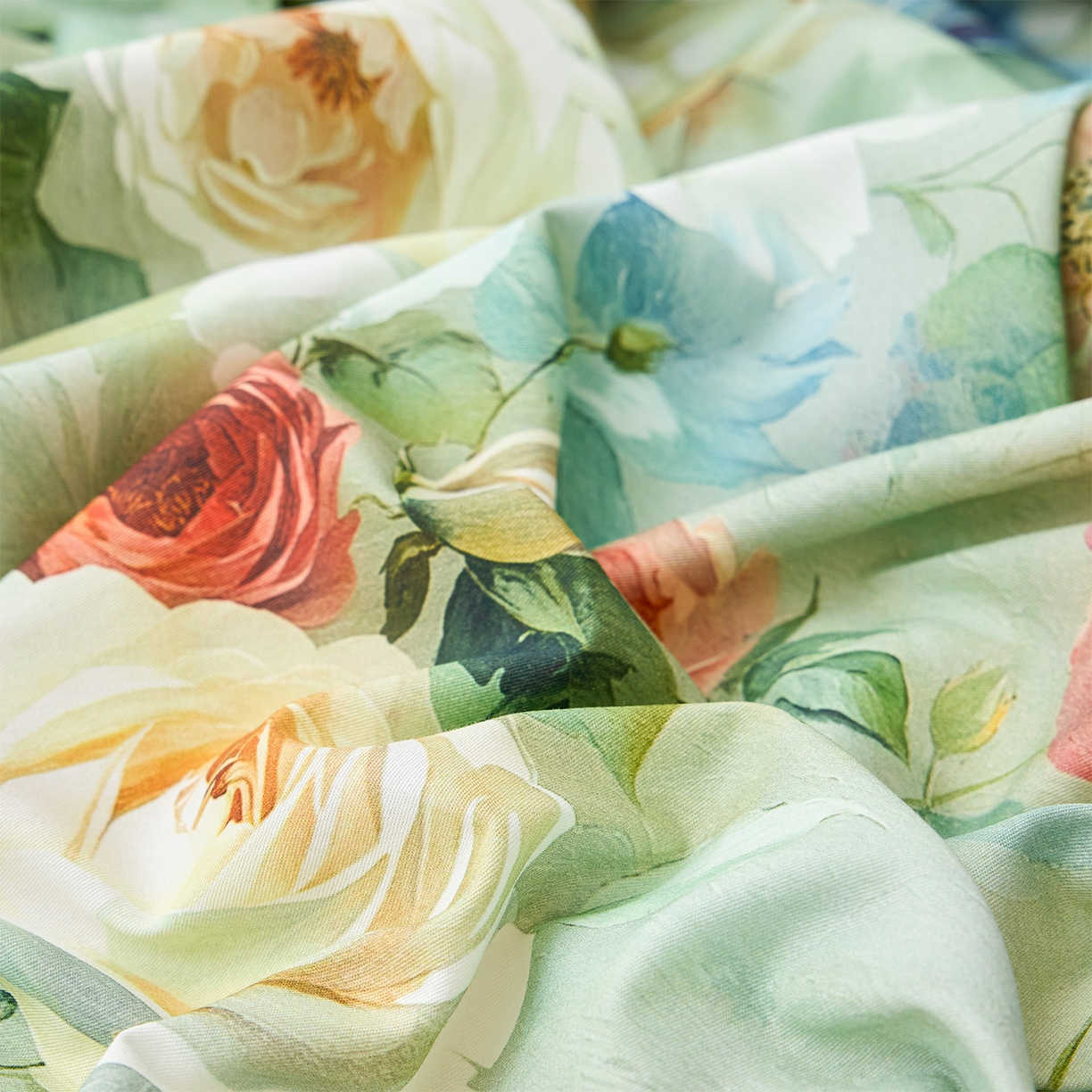 91家纺网 家纺一手货源 找家纺 元元家居（元元被业） 2026新款全棉13372套件及单品【印花款】-四件套 秀丽