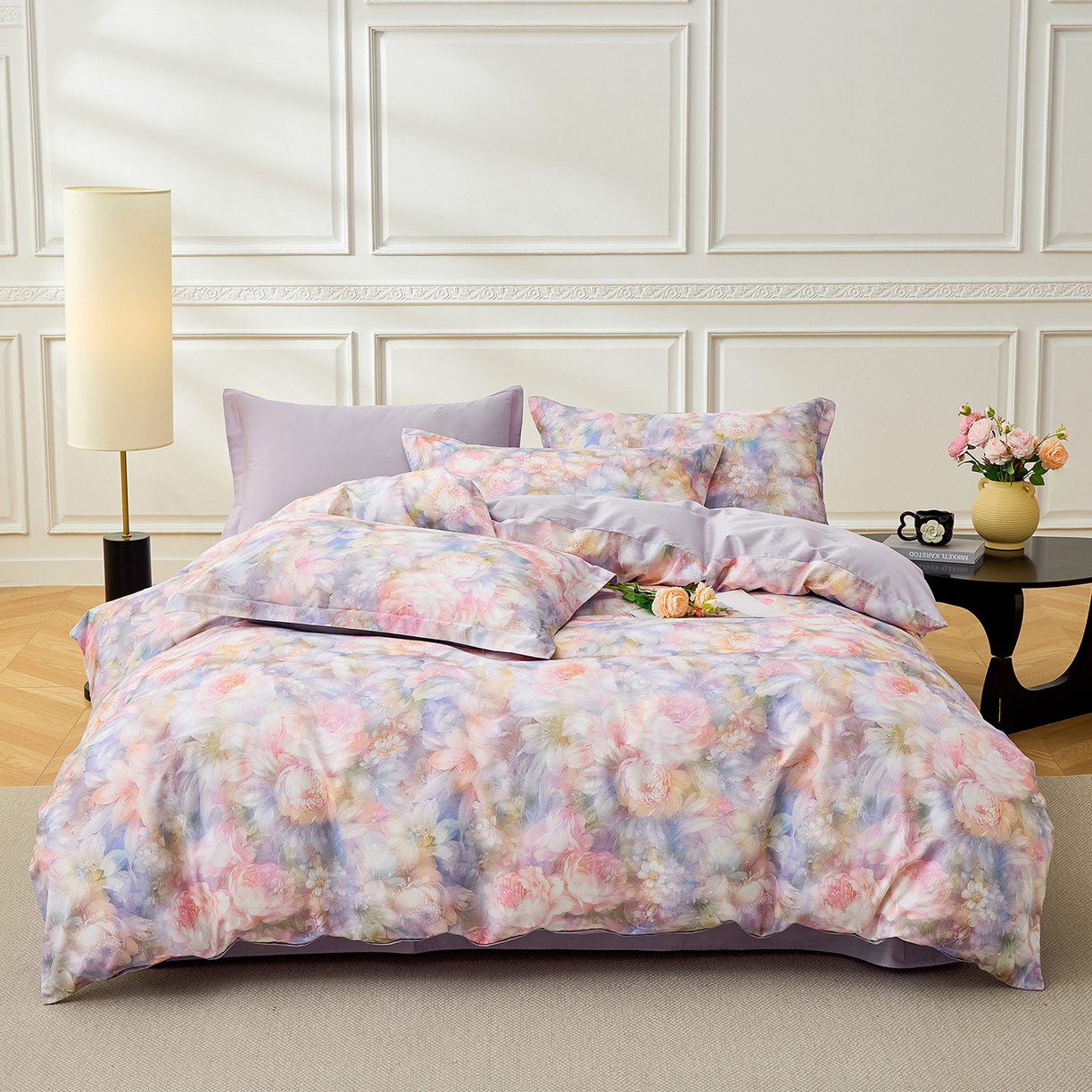 91家纺网 家纺一手货源 找家纺 （总）元元家居（元元被业） 2026新款全棉13372套件及单品【印花款】-被套夹棉四件套