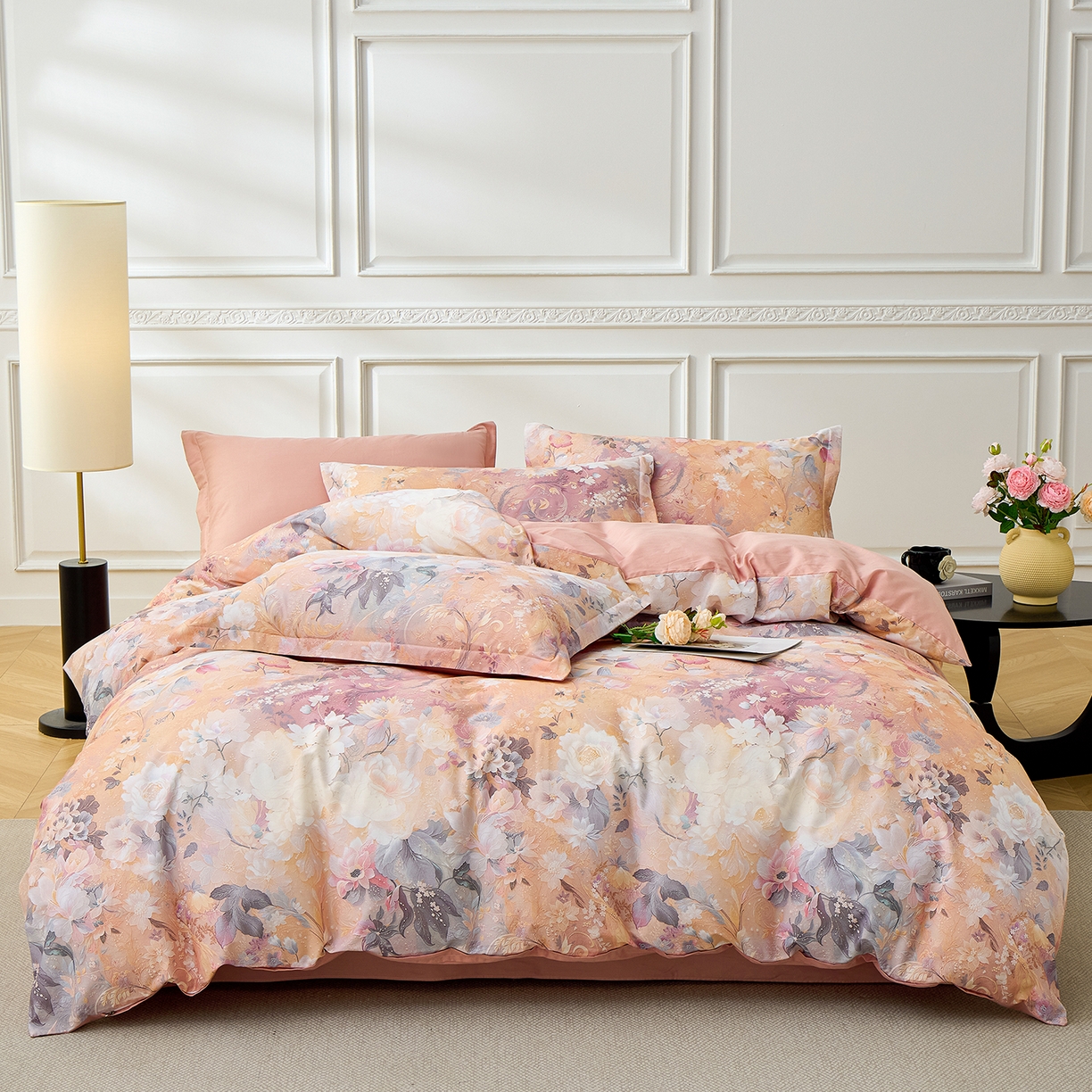 元元家居（元元被业） 2026新款全棉13372套件及单品【印花款】-被套夹棉四件套 惊艳