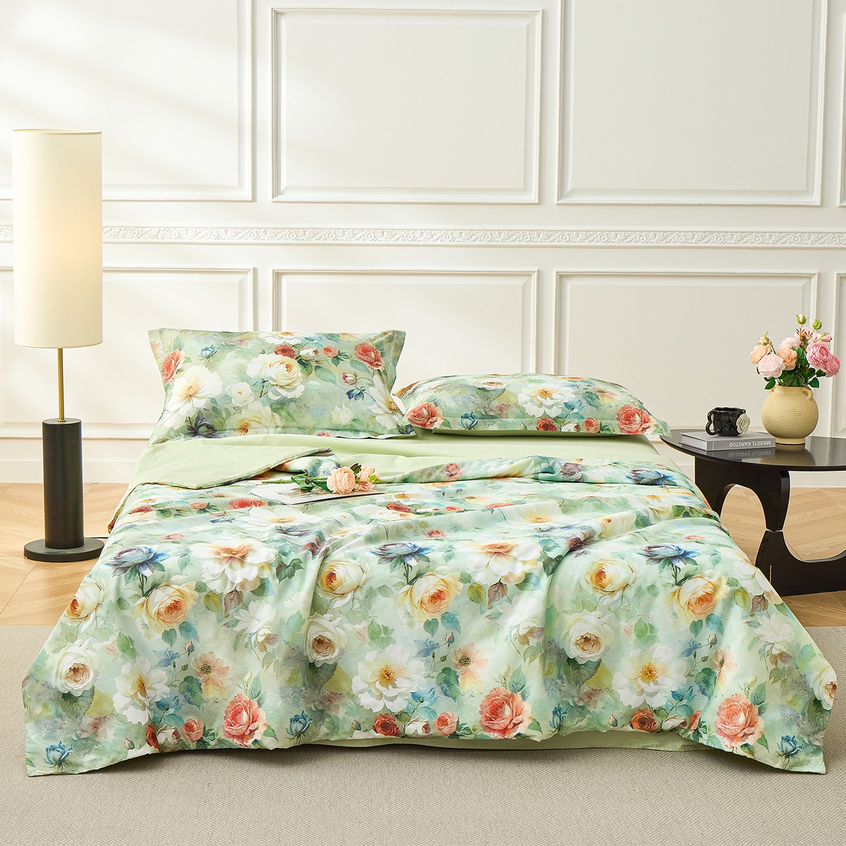 91家纺网 家纺一手货源 找家纺 （总）元元家居（元元被业） 2026新款全棉纯棉13372印花两用夏被夏凉被空调被四件套