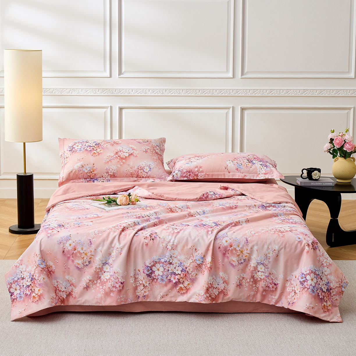 91家纺网 家纺一手货源 找家纺 （总）元元家居（元元被业） 2026新款全棉纯棉13372印花两用夏被夏凉被空调被四件套