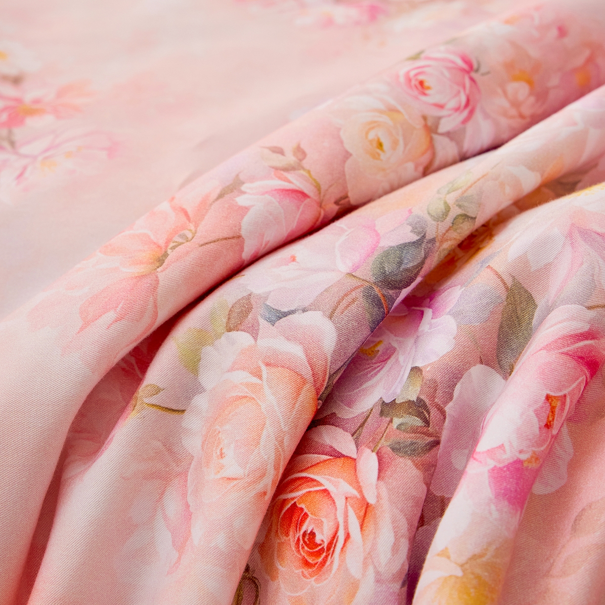 91家纺网 家纺一手货源 找家纺 元元家居（元元被业） 2026新款全棉纯棉13372印花两用夏被夏凉被空调被四件套 芳菲