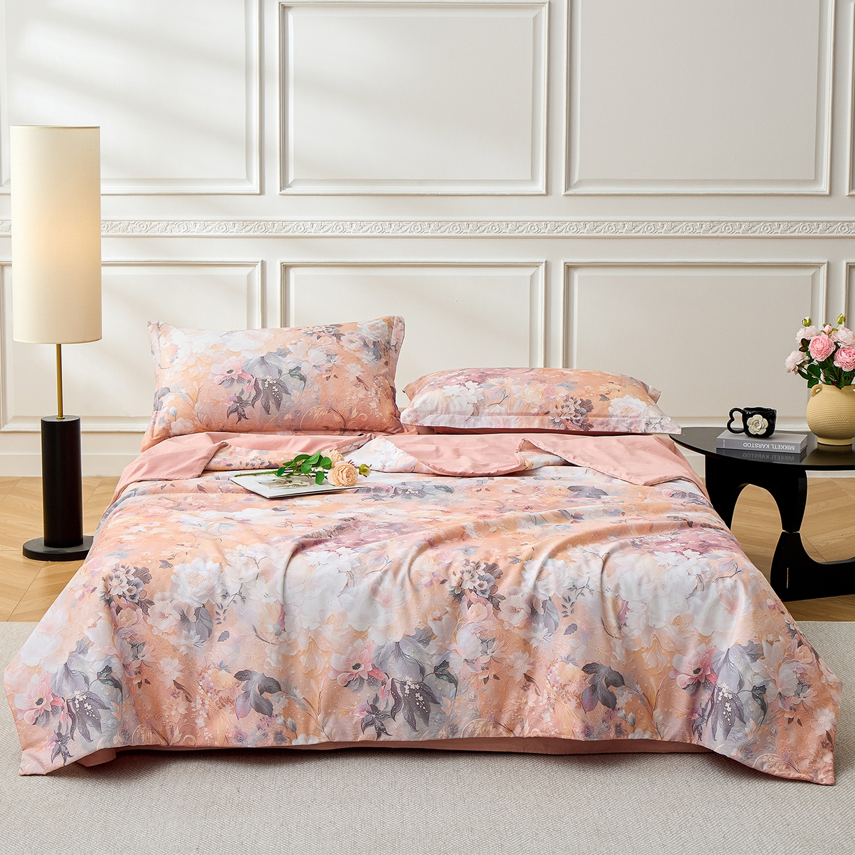 元元家居（元元被业） 2026新款全棉纯棉13372印花两用夏被夏凉被空调被四件套 惊艳