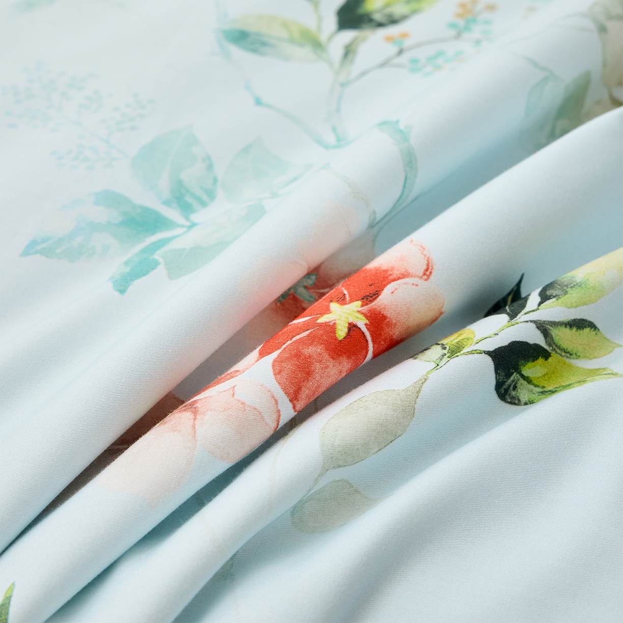 91家纺网 家纺一手货源 找家纺 元元家居（元元被业） 2026新款全棉纯棉13372印花两用夏被夏凉被空调被四件套 有枝